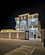 Villa for sale in Ajman, Al-Zahia area, two floors facing a stone directly on a neighbor street, with the possibility of easy bank financing : Image 1