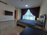 The finest and most beautiful two rooms and a hall directly overlooking the Ajman Corniche in the most prestigious towers of Ajman : Image 2