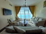 The finest and most beautiful two rooms and a hall directly overlooking the Ajman Corniche in the most prestigious towers of Ajman : Image 4