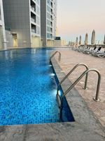 The finest and most beautiful two rooms and a hall directly overlooking the Ajman Corniche in the most prestigious towers of Ajman : Image 6