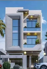 A villa under construction, finished on the ceramic stage in Al Zahia : Image 2