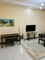 A room, a hall and a balcony with a city view. Very clean furniture 
Including all bills 
Smart screen, new furniture and fast Internet 
3500 dirhams
Ajman Corniche : Image 2