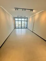 New property for rent in Ajman. 3 rooms, a hall with four balconies, a maid room with master rooms, super deluxe finishing and large areas. Features are one month free, parking, free central gas, and an electric charger for Tesla cars. Contact number : Image 4