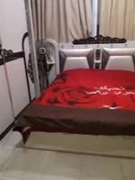 A studio is available for monthly rent in Al Khan area in Sharjah, furnished with clean and tidy furniture and close to the lake and Al Khan Beach. Contact 0505892435 : Image 1