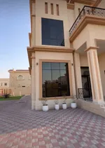 A new villa for sale in Sharjah, Al Hoshi area, consists of 5 master bedrooms, a hall, a majlis and a kitchen. There is an external extension with a kitchen, a maid's room, a laundry room, a pantry and an ironing room : Image 2