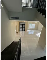 For rent a villa in Sharjah, Al-Hoshi area, new. The first resident has 5 master bedrooms, two halls, a majlis, a kitchen and a maid's room. 3 floors : Image 3