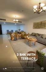 For sale, an apartment in Al Majaz 2, consisting of 3 bedrooms, a hall with a kitchen, 3 bathrooms, and a terrace with an open view. : Image 1