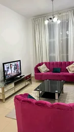 For annual rent, a furnished apartment, one room and a hall, City Towers : Image 3