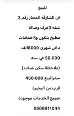 شقة سكنية للبيع : Image 4