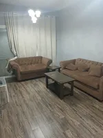 For monthly rent, a furnished room and hall, Ajman Corniche, first row directly on the sea : Image 1