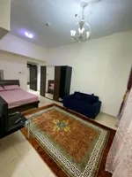 للإيجار إستوديو ببلكونة مفروش شهري في عجمان منطقة الجرف 2 مقابل سيتي سنتر عجمان أبراج الياسمين : Image 3