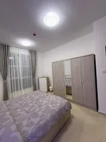 غرفه وصاله مع بلكونه 2 حمام ابراج السيتى تاورللايجار شهرى بعجمان : Image 6