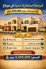 للبيع بناية سكني تجاري بعقد استثماري حديث (بدأ منذ أسبوعين فقط)، مؤجرة بالكامل لشركة واحدة، مما يوفر دخل ثابت بدون أي عناء إداري. : Image 1