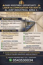 فرصه مميزة للمستثمرين كامب سكن عمال بسعر مناسب جدا فقط 1300 مع عدد غرف كبير جدا فرصه لا تفوت : Image 1