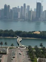 Two rooms and a hall for annual rent in Al Majaz 1 area with direct sea view : Image 1