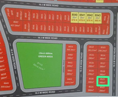 🌟 Residential Plot for Sale in Al Zahya – G+2 Permit | Prime Location : Image