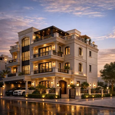 تاون هاوس فاخر في JVC بمساحات كبيرة وتصميم عائلي : Image