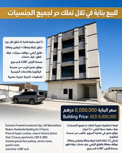 للبيع بناية سكنية استثمارية في تلال الشارقة تملك حر لجميع الجنسيات : Image