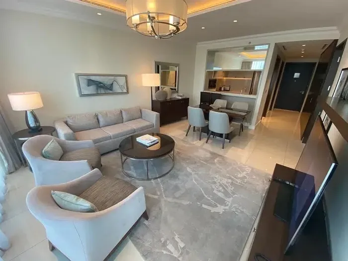 For sale or for annual or monthly  rent 1 bed full view Burj khalifa and the fountane : Image 1