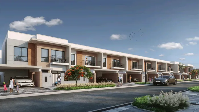 تاون هاوس بمجمع مستقل به كل الخدمات من مول وكافيه ومدارس تتكون من 5 او 4 غرف مع مطبخ مغلق وغرفه خادمه : Image 1