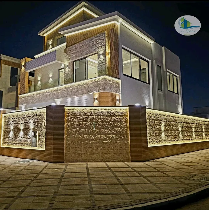 فيلا للبيع بعجمان منطقة الياسمين طابقين وروف زاويه شارعين وجهه حجر على شارع جار مباشرة مع امكانية التمويل البنكي الميسر : Image 1