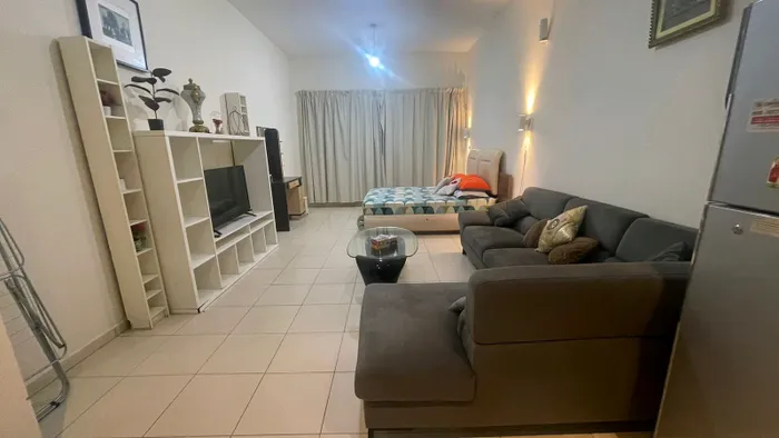 For rent in the Emirate of Ajman, Rashidiya area, Ajman One Towers, furnished studio with hotel furniture, super deluxe finishing. The price is 3500 including all bills. 500 refund insurance : Image 1