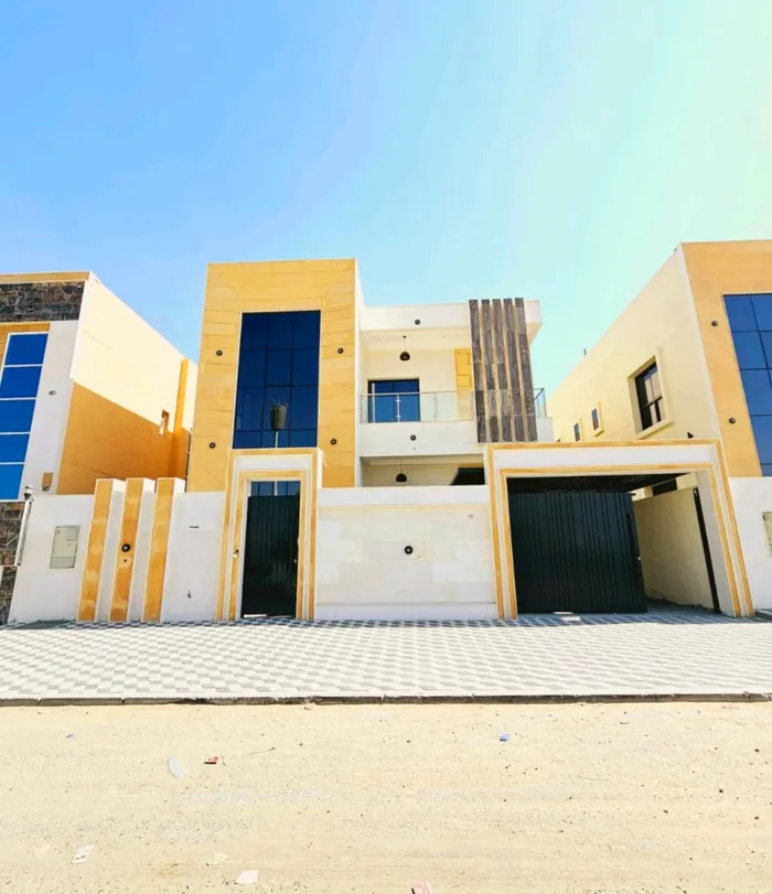 Villa for sale in Ajman, Jasmine area, two floors facing a stone directly on a neighbor street, with the possibility of easy bank financing : Image 1