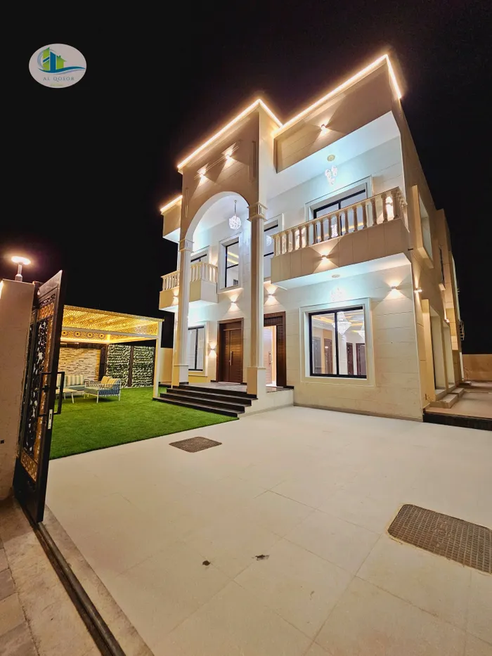فيلا للبيع بعجمان منطقة الزاهيه طابقين وجهه حجر على شارع جار مباشرة مع امكانية التمويل البنكي الميسر : Image 1
