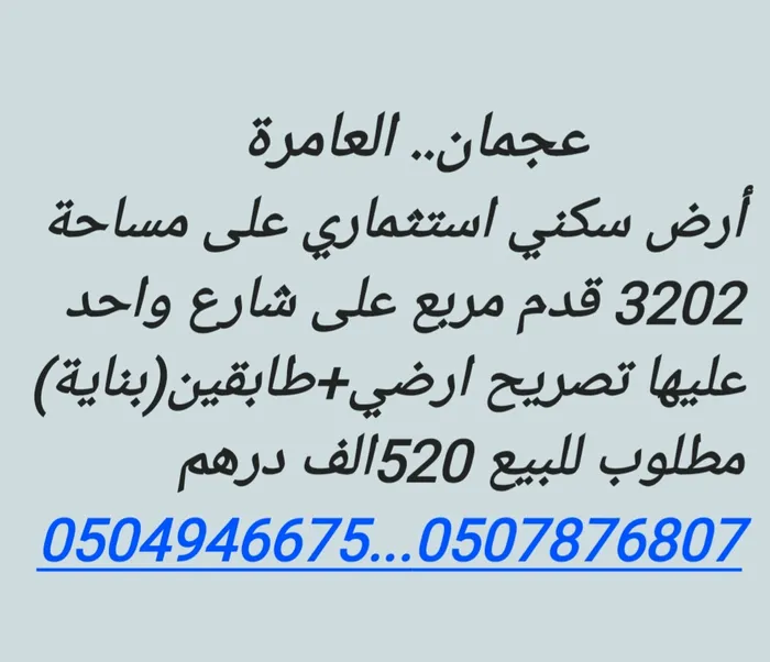 For sale, residential and investment land, ground and two-storey building permitted : Image 1