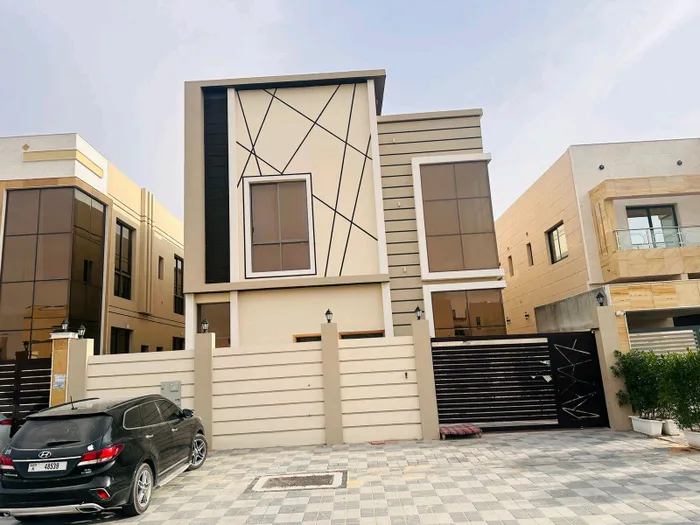 Villa for rent in Ajman, Jasmine area. The villa for the first resident is very excellent. 5 master rooms, indoor and outdoor parking : Image 1