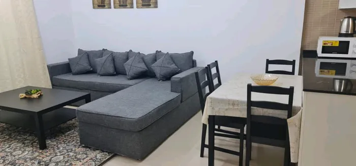 ? For monthly rent in the Emirate of Ajman, Al Nuaimiya area, City Tower Towers for rent, a bedroom and a salon, an apartment furnished with elegant furniture at a price of 3500 opportunities, including all bills. Cash insurance. 500 refunds are now  : Image 1