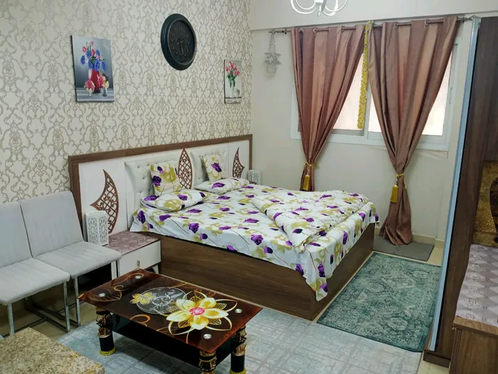 استوديو مفروش للايجار الشهري في ابراج الياسمين : Image 1
