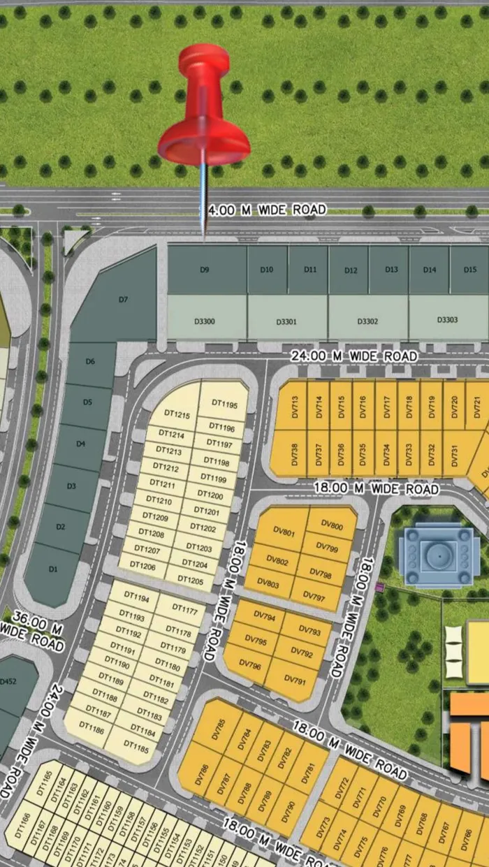 Residential commercial land for sale on the main street next to Tilal Mall : Image 1