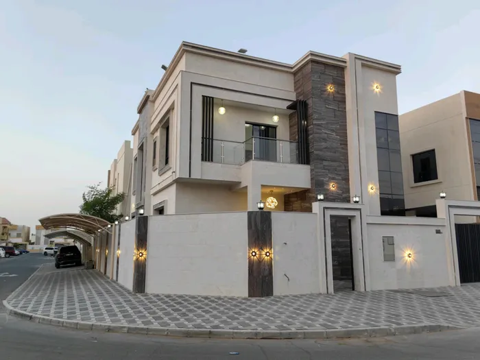 Villa for sale in Jasmine ☝ corner 5 master rooms ️ “” directly behind the services. opposite Al-Rahmaniya to Sharjah. : Image 1