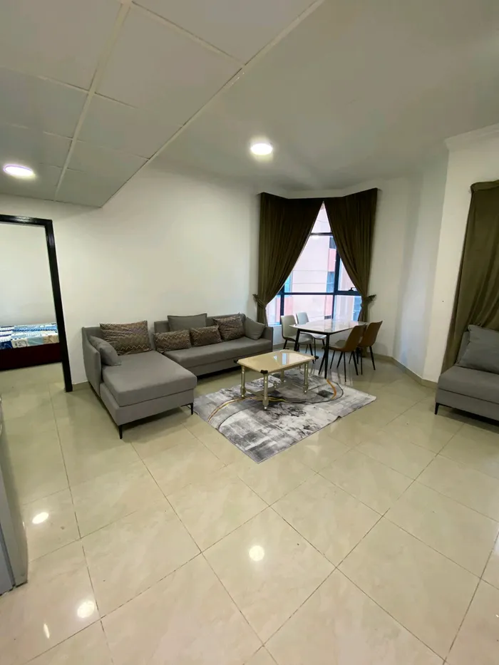 A furnished apartment with one room and a living room for monthly rent in Al Nuaimiya Towers : Image 1