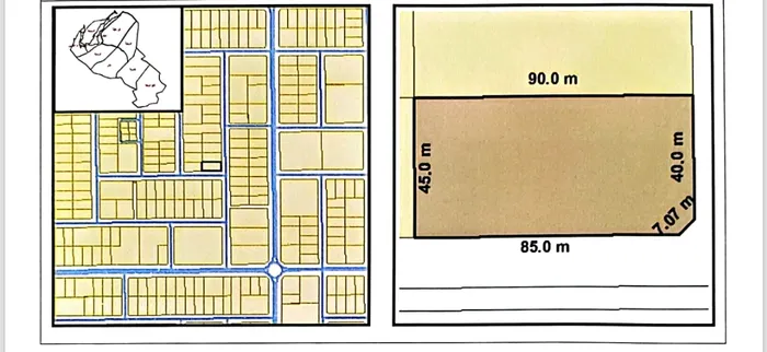 Land for sale in the modern industrial area of Umm Al Quwain owned by a citizen with an area of 43594, the price is 95 dirhams per foot, a very special location : Image 1