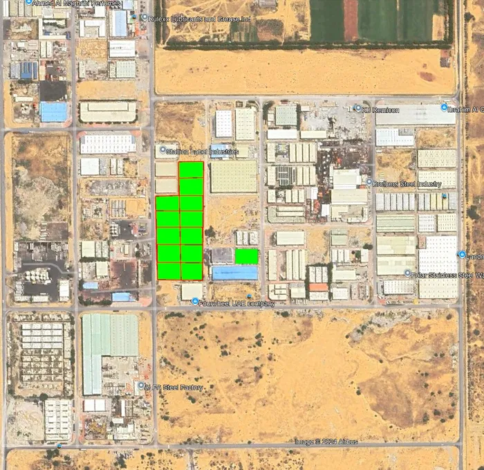 للبيع ارض صناعيه تصريح بناء شبرات بعجمان الجرف الصناعية : Image 1