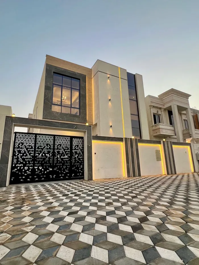 للبيع فيلا مودرن واجهة حجر بأمارة عجمان منطقه الحليو 2 مقابل حديقه الياسمين   قريب شارع الشيخ محمد بن زايد : Image 1