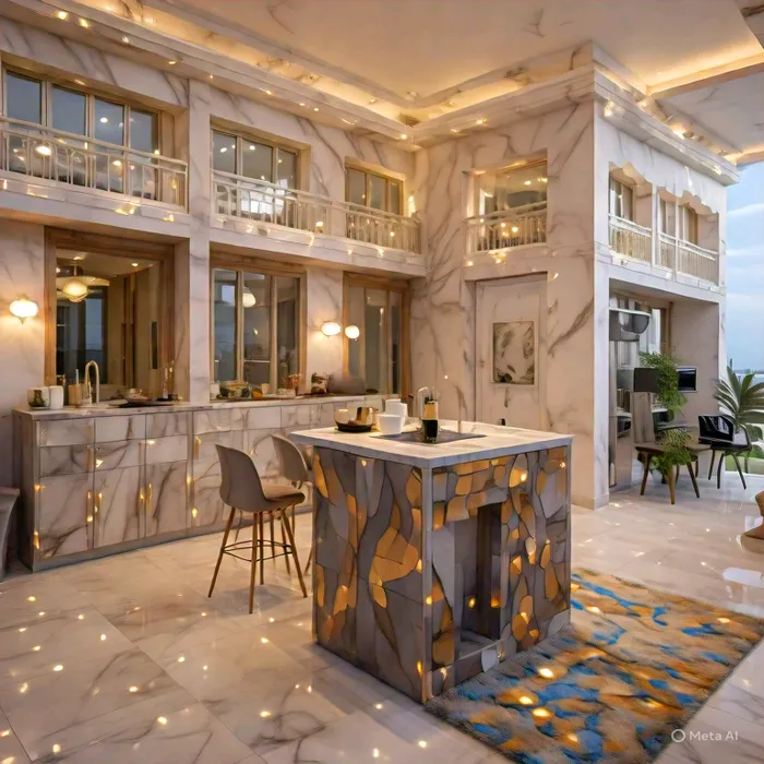 For rent a luxury apartment in Al Jarf, Ajman - room and hall - American style kitchen corner - excellent location to contact 0567003227 “For rent Luxurious Apartment in Al Jarf Ajman - 1 Bedroom & Living Room - American Style Kitchen - Prime Contact : Image 1