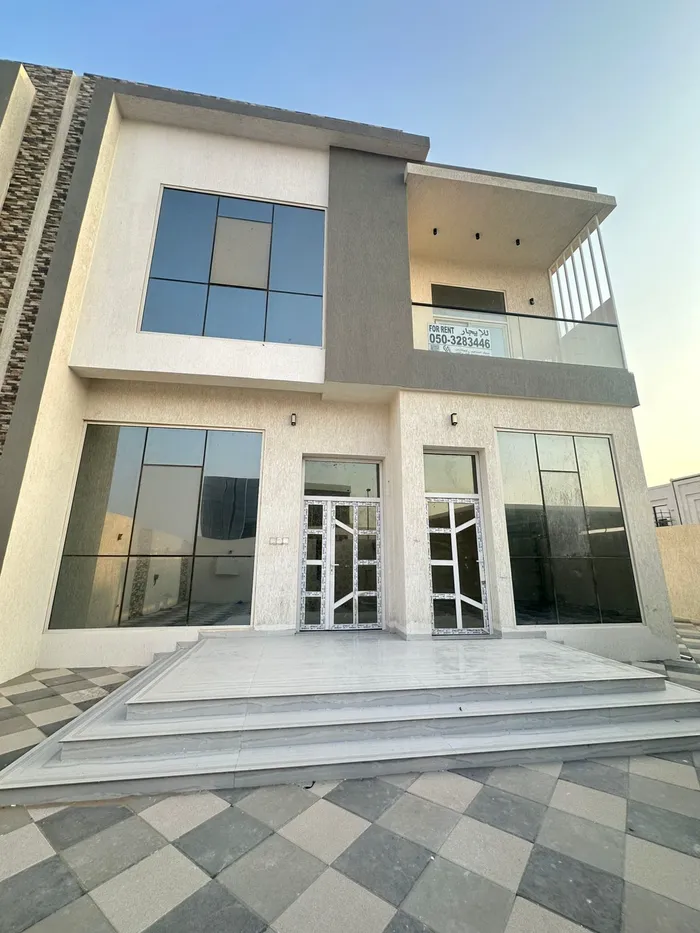 For rent a villa in the Emirate of Sharjah, Al Hoshi area, consisting of 5 master bedrooms : Image 1