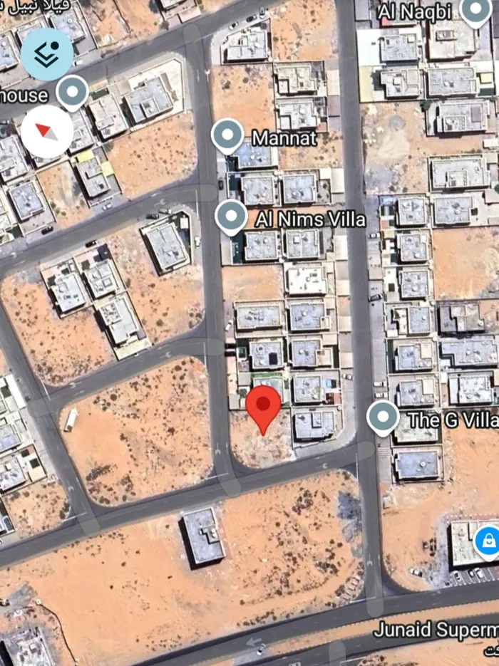 ارض سكني فلل زاوية شارعين الزاهية : Image 1