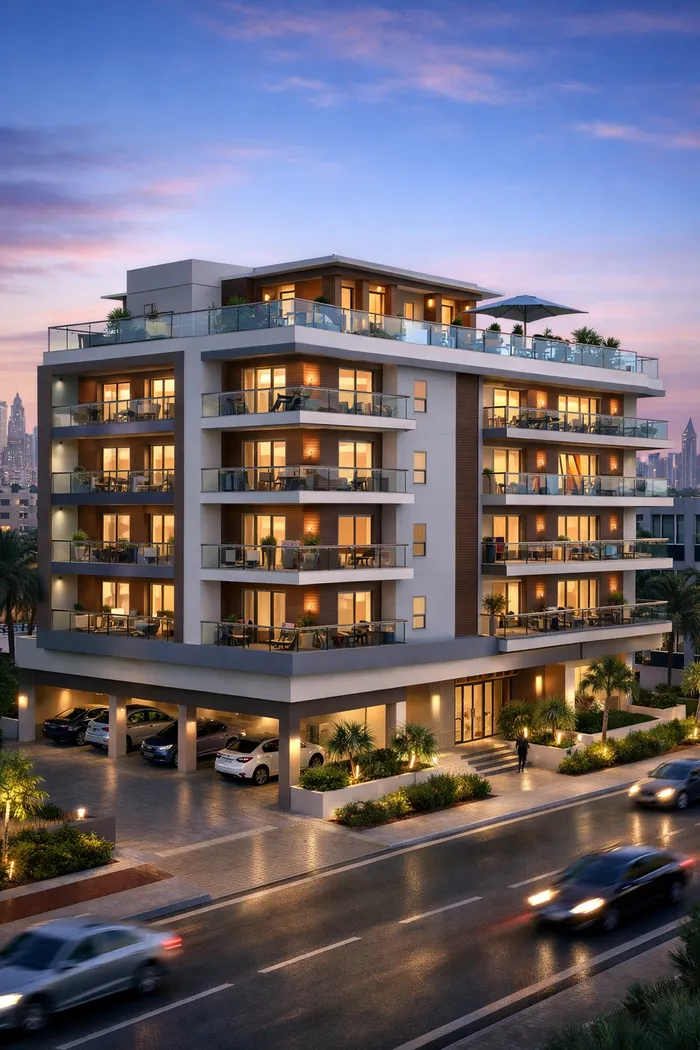 New residential building in JVC with excellent rental return — ready investment opportunity : Image 1