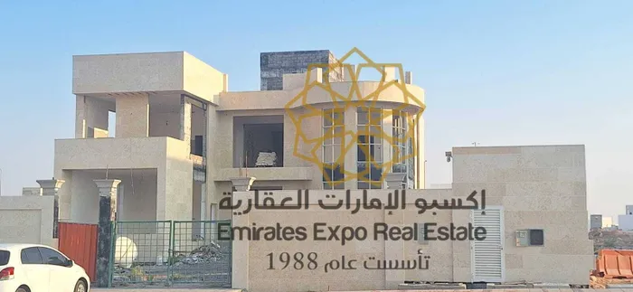 للبيع فيلا جديدة متداولة حجر طبيعي مودرن قيد الانشاء في الرياض : Image 1