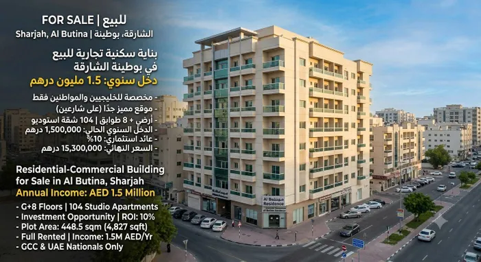 Residential commercial building for sale in Butina, Sharjah : Image 1