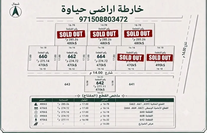 اراضي في فريق واحد منطقة حياوه : Image 1